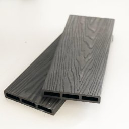 WPC 3D σανίδα περίφραξης 2 x 12 x 360εκ. |γκρι σκούρο