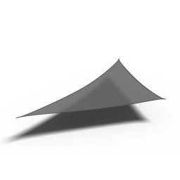 Πανί Σκίασης Τρίγωνο 280gsm Premium 90° - 4 x 4 x 5,7m - Γκρι
