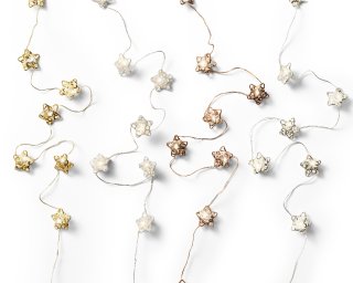 ΧΡ.ΦΩΤΑΚΙΑ LED STAR 190CM - ΑΣΗΜΙ/ΜΠΡΟΝΖΕ/ΧΡΥΣΟ/ΛΕΥΚΟ WARM-WHITE