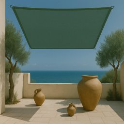 Πανί Σκίασης Τετράγωνο 280gsm Premium 5 x 5m Olive