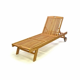Ξαπλώστρα TEAK 197 x 65 x 35(Υ)εκ.