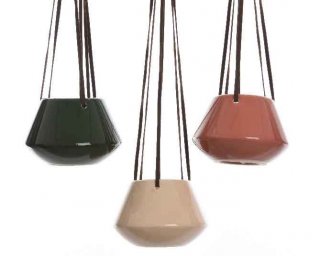 ΓΛΑΣΤΡΑ ΚΡΕΜΑΣΤΗ 12x12x8CM - ΠΡΑΣΙΝΟ/ΜΠΕΖ/ΚΕΡΜΙΔΙ