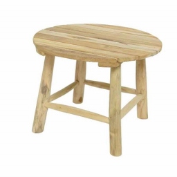 ΤΡΑΠΕΖΑΚΙ ΤΕΑΚ BRENCH Φ50X38CM - ΦΥΣΙΚΟ