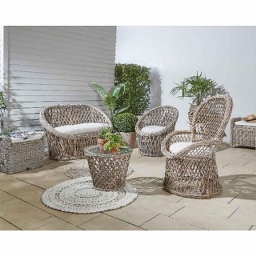 ΚΑΝΑΠΕΣ CASABLANCA 70X125X86CM - ΓΚΡΙ
