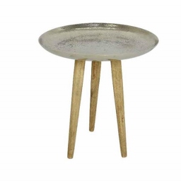 ΤΡΑΠΕΖΑΚΙ HAMMER Φ42X45CM - ΦΥΣΙΚΟ/ΑΣΙΜΙ