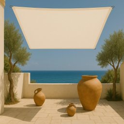 Πανί Σκίασης Τετράγωνο 280gsm Premium 3,6 x 3,6m Εκρού
