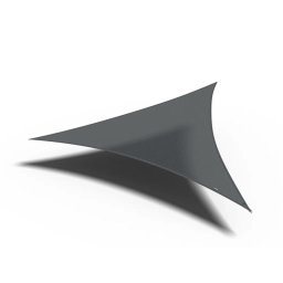 Πανί Σκίασης Τρίγωνο 285gsm 3,6 x 3,6 x 3,6m -Γκρι