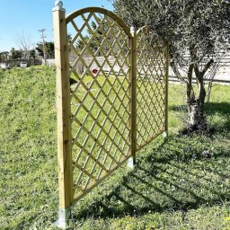 Ξύλινο Καφασωτό Διαγώνιο (μάτι 12x12) Αψίδα - 120 x 180εκ.