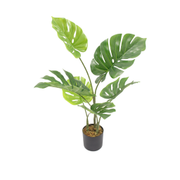 ΤΕΧΝΗΤΟ ΦΥΤΟ MONSTERA 75CM - ΠΡΑΣΙΝΟ