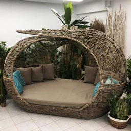 DAYBED ROYAL SUN 290Χ145Χ180(Y)CM  - CAPPUCHINO